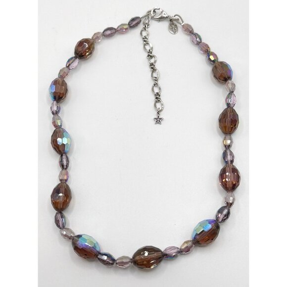 KIRKS FOLLY Beautiful Purple AB Crystal‎ Necklace - Picture 1 of 4